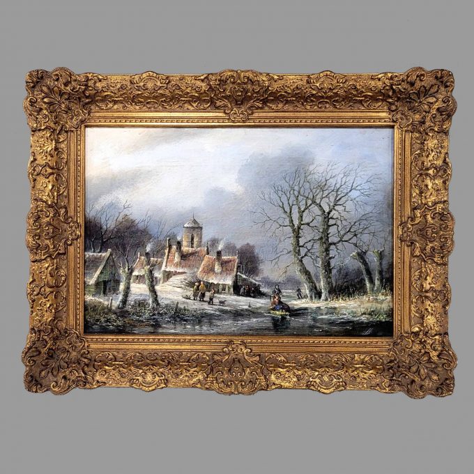Los 141: JANSEN, Johannes Mauritz: Winterlandschaft