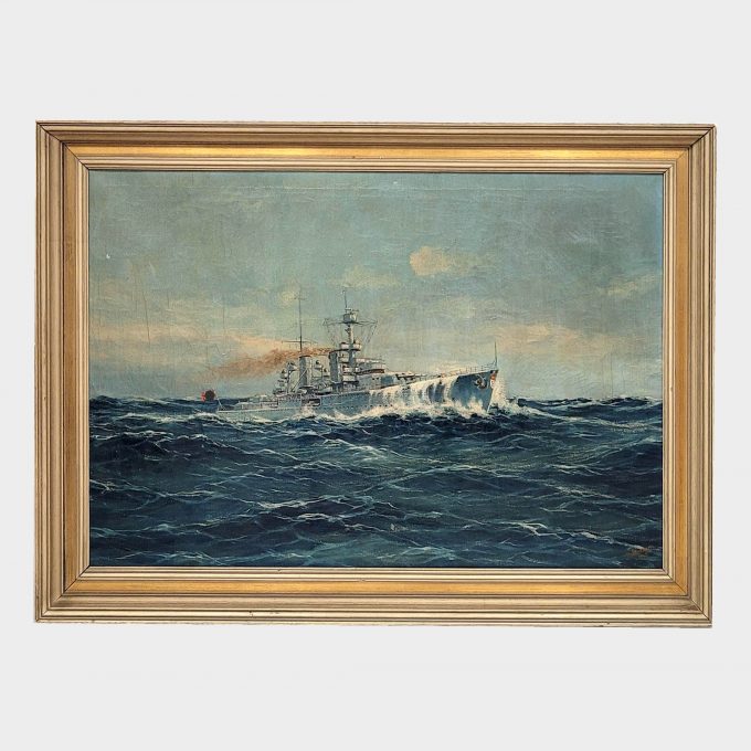 Los 142: HOFFMANN, Wilhelm: Der Kreuzer "Köln" in bewegter See
