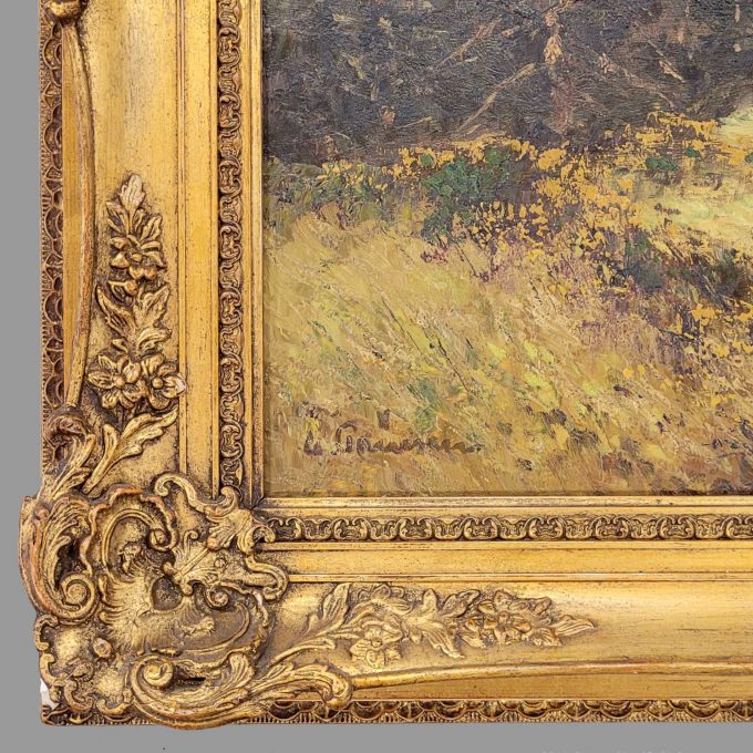 Los 145: PRÜSSEN, Clemens: Hirte mit seiner Schafherde in der Eifel – Bild 3