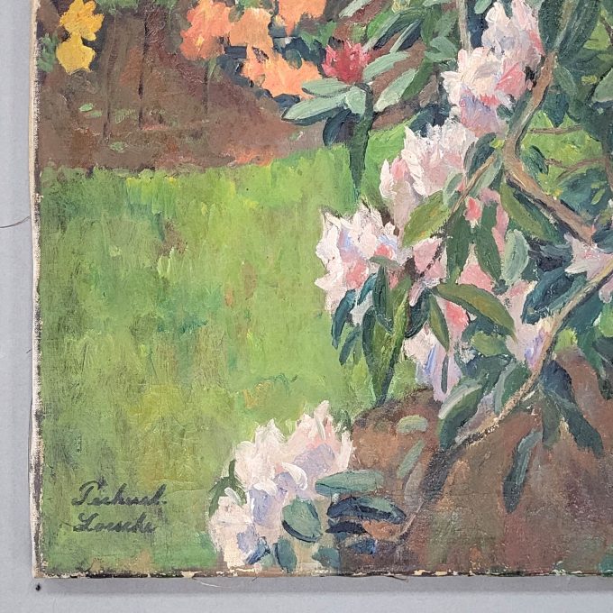 Los 148: PECHUEL-LOESCHE, William: Rhododendron im Sommergarten – Bild 2