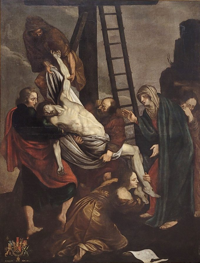 Los 153: FRANZÖSISCHER MEISTER: Kreuzabnahme Christi – Bild 2