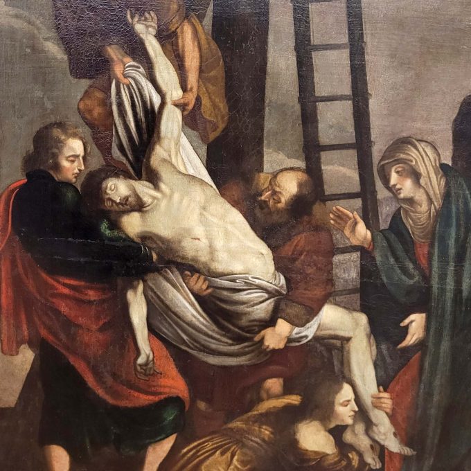 Los 153: FRANZÖSISCHER MEISTER: Kreuzabnahme Christi – Bild 3