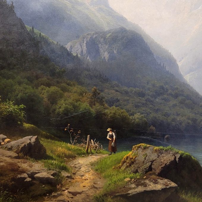 Los 155: JANSEN, Joseph: Gebirgssee (Vierwaldstättersee?) – Bild 3