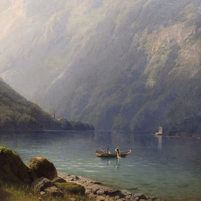 Los 155: JANSEN, Joseph: Gebirgssee (Vierwaldstättersee?) – Bild 4
