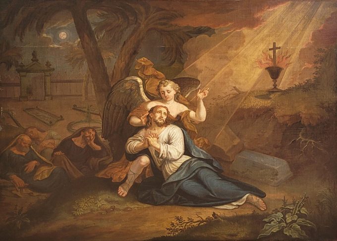 Los 157: FRANZÖSISCHER MEISTER: Christus am Ölberg mit dem Engel des Leidens – Bild 2
