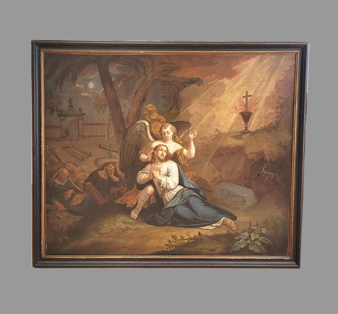 Los 157: FRANZÖSISCHER MEISTER: Christus am Ölberg mit dem Engel des Leidens