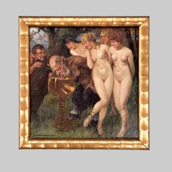 Los 169: BROCKMANN, Hans Waldemar: Satyrn und Bacchantinnen