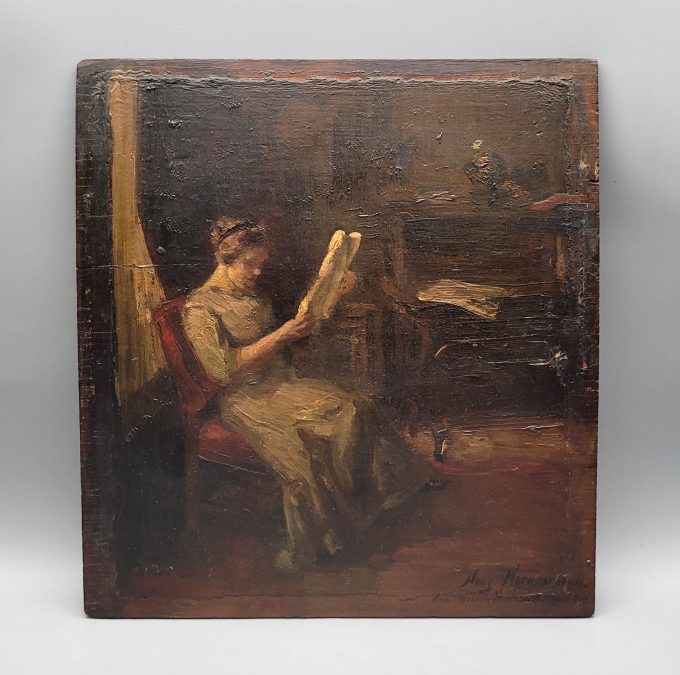 Los 176: HORNEMANN, Hans Adolf: Lesende Dame