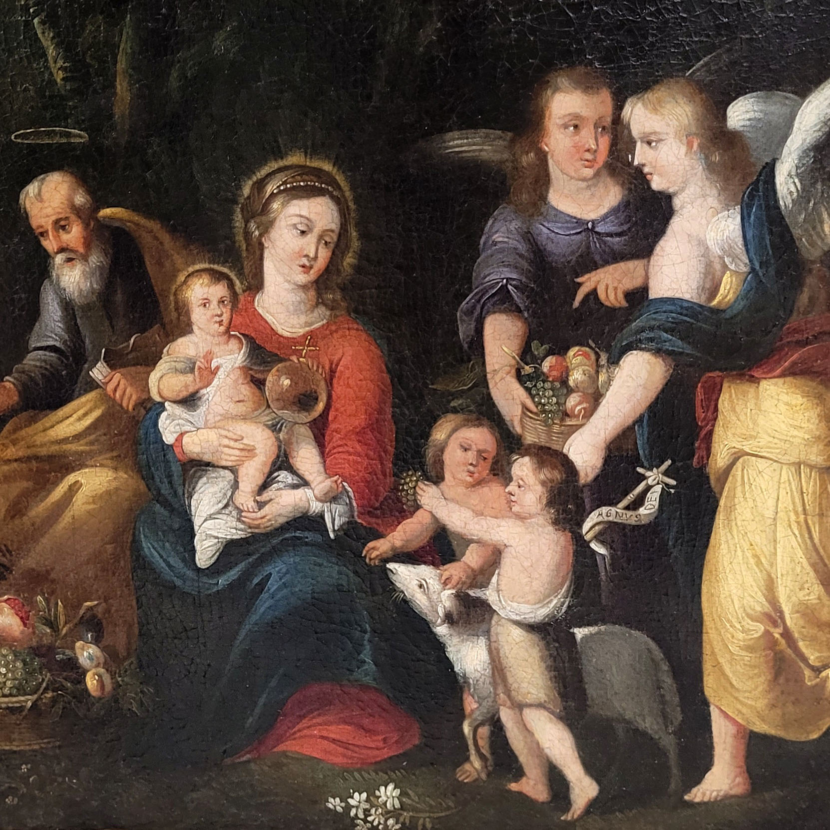 Los 191: STALBEMT, Adriaen van: Die Heilige Familie mit Engeln in einer Waldlandschaft (Ruhe auf der Flucht) – Bild 3