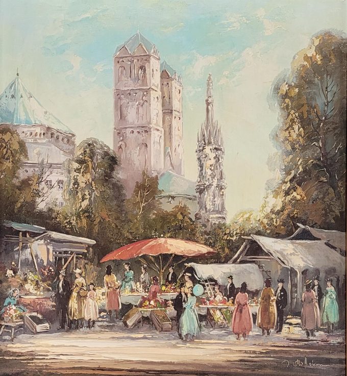 Los 201: HEIM, Paul Otto: Blumenmarkt bei St. Gereon zu Köln – Bild 2
