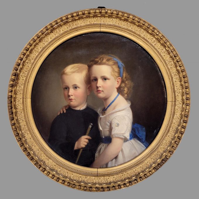 Los 206: RADTKE, Eduard Leopold: Kinderdoppelporträt (Otto und Hedwig von Henning)