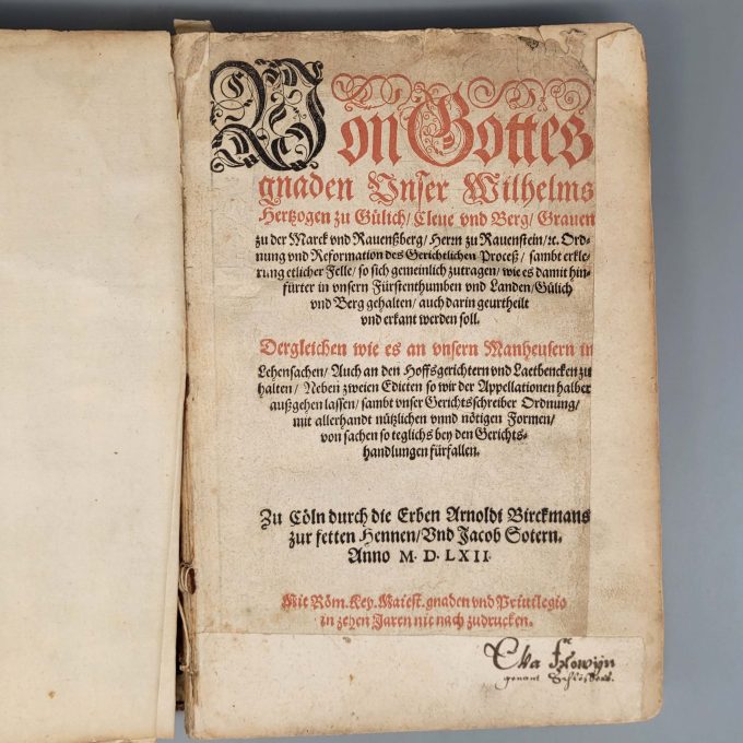 Los 22: Ordnung und Reformation des Gerichtlichen Proceß