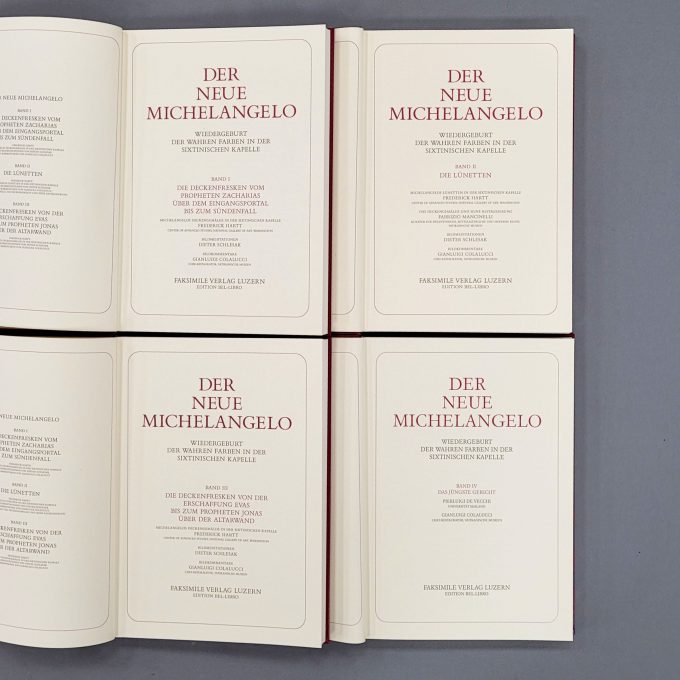 Los 24: HARTT, Frederick et al.: Sixtina - Der Neue Michelangelo - Wiedergeburt der wahren Farben in der Sixtinischen Kapelle
