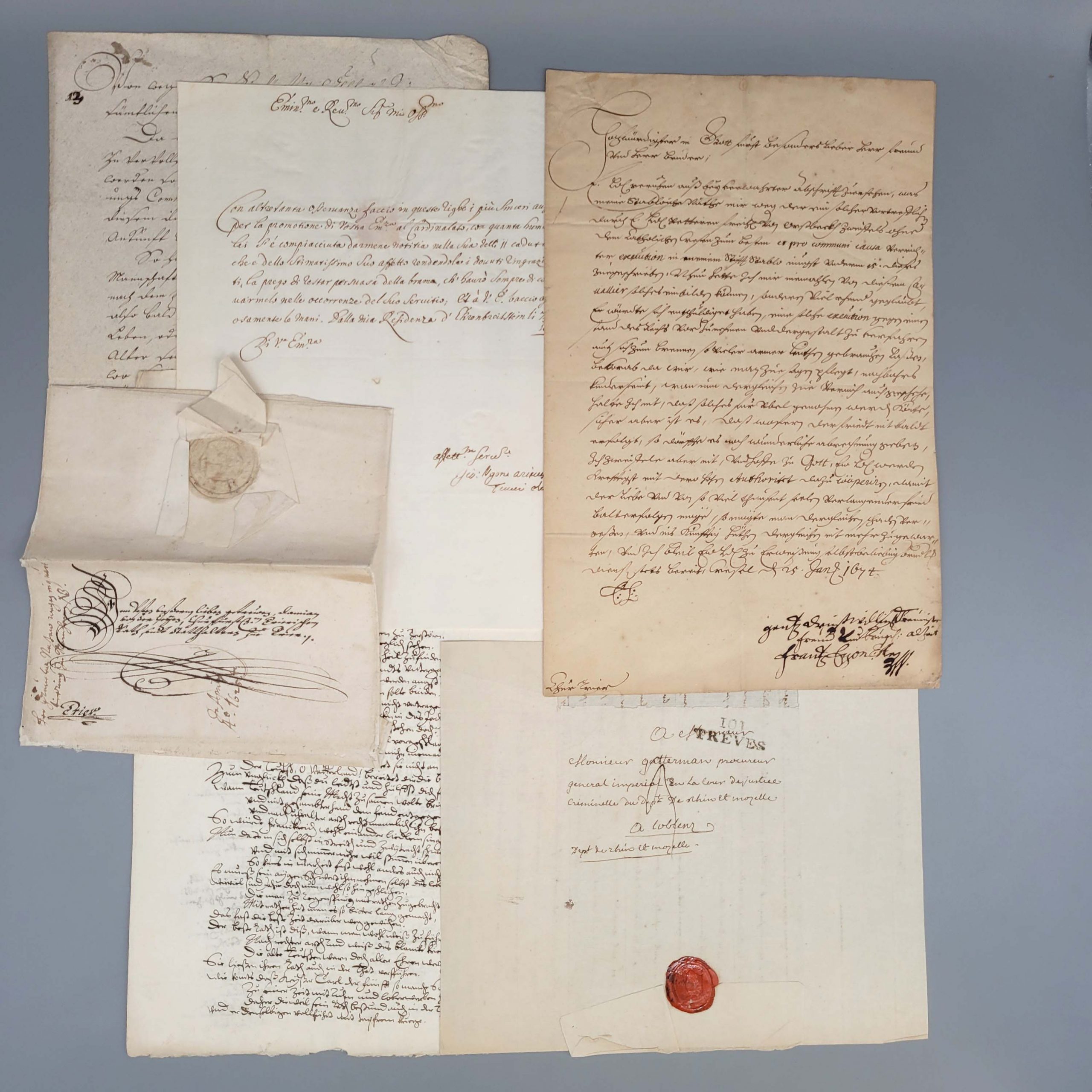 Los 30: Drei Schreiben von Bischöfen Triers