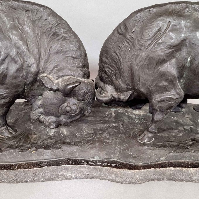 Los 322: IFFLAND, Franz: Kämpfende Bisons – Bild 2