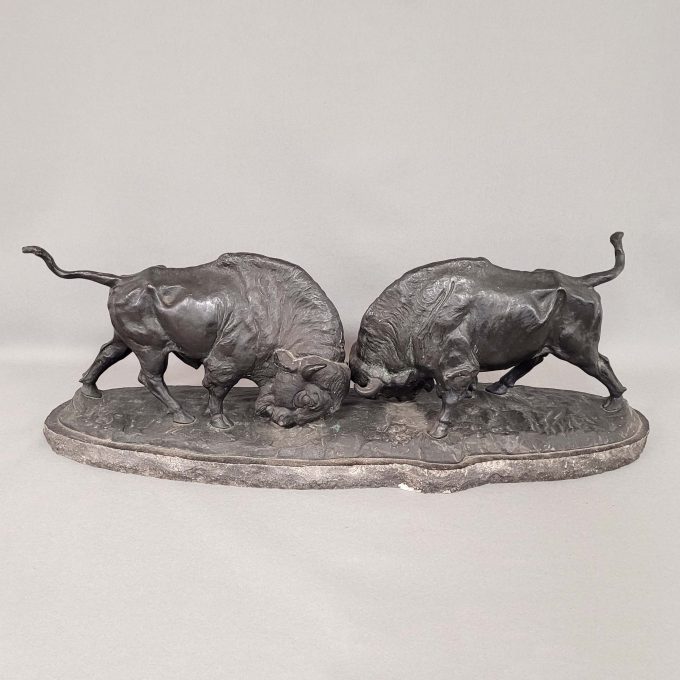 Los 322: IFFLAND, Franz: Kämpfende Bisons – Bild 4