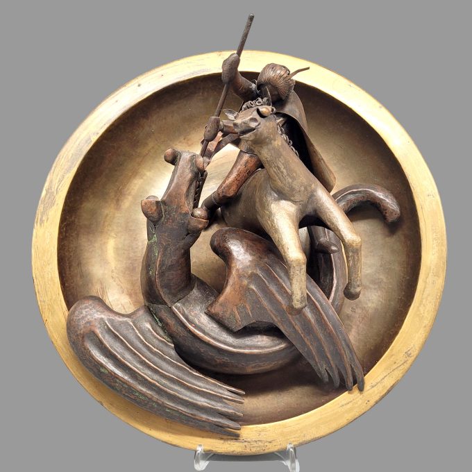 Los 487: HOHL, Karl Georg Anton: Heiliger Georg als Drachentöter