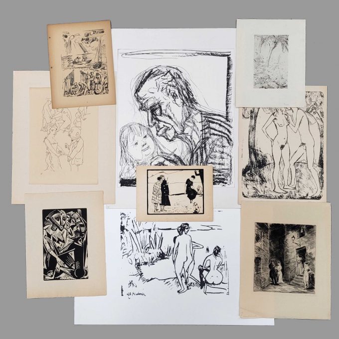 Los 548: Konvolut expressionistische Graphik