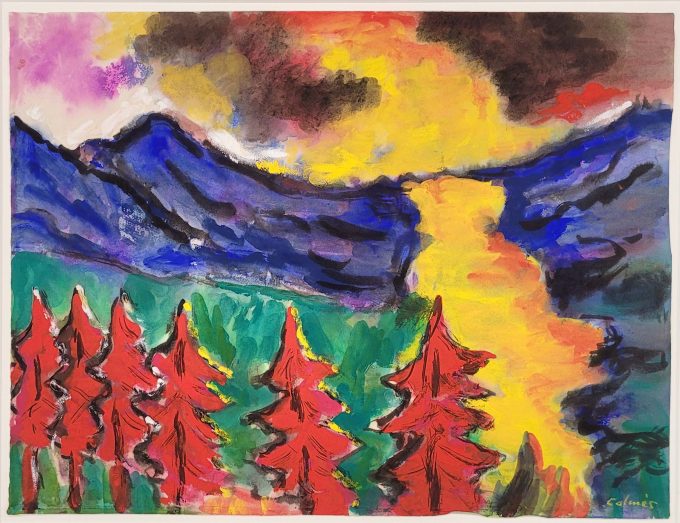 Los 554: CALMÉS, Peter: Gebirgslandschaft – Bild 2