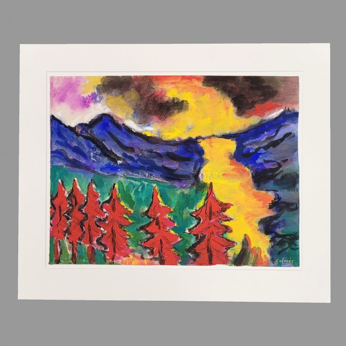 Los 554: CALMÉS, Peter: Gebirgslandschaft