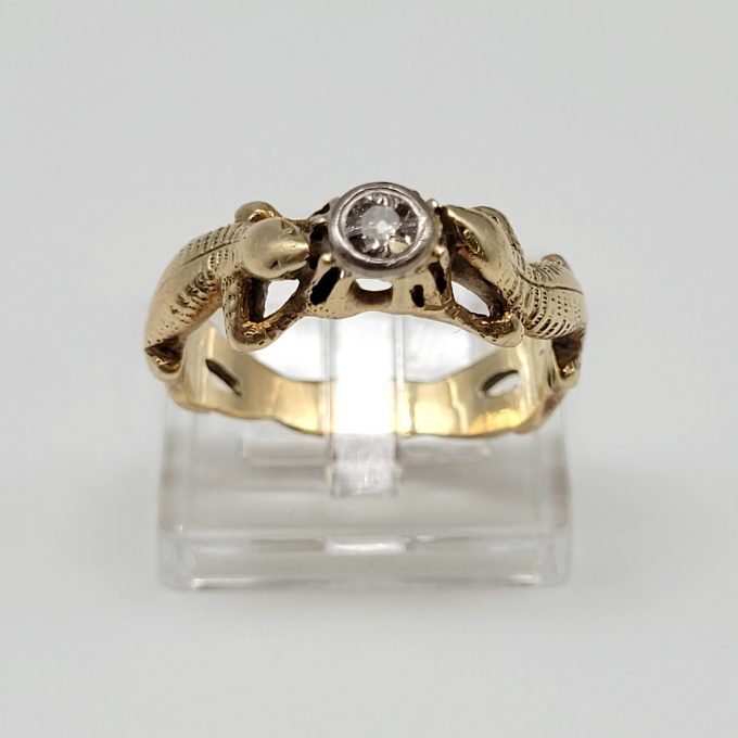 Los 646: Ring in Form zweier Eidechsen – Bild 2