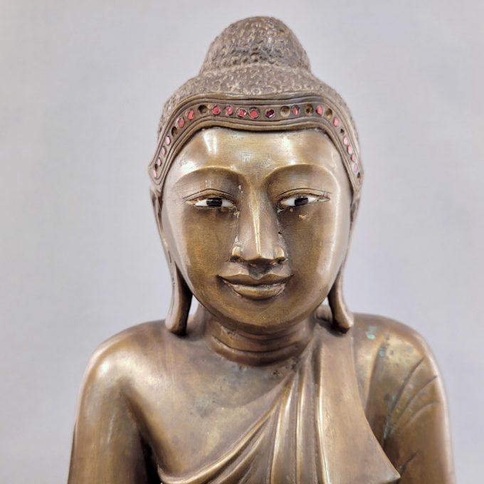 Los 706: Buddha im Lotossitz mit der "Bhumipasha-Mudra-Geste" – Bild 3