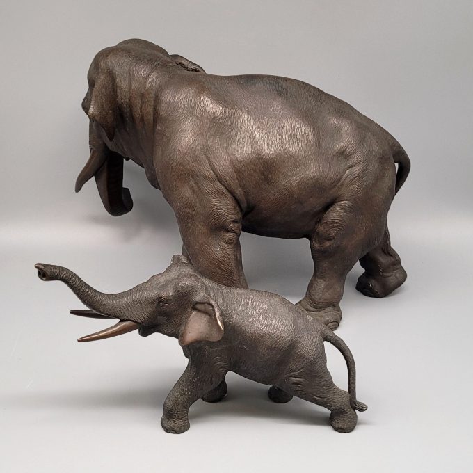 Los 740: Elefant mit Jungtier – Bild 2