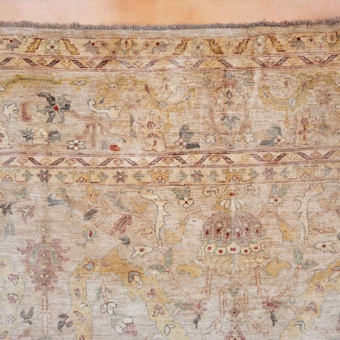Los 761: Ushak, um 1970, Wolle auf Wolle, 490 x 355 cm, Zustand B/C – Bild 4