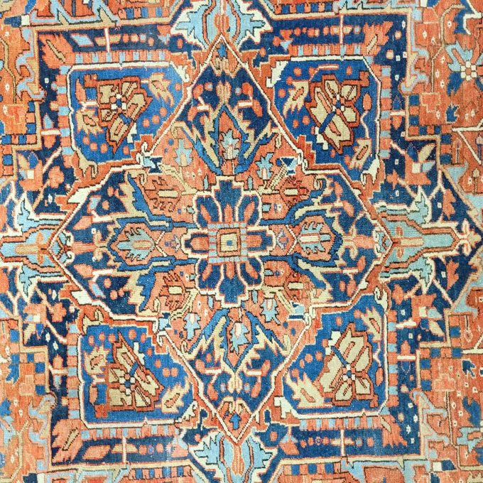 Los 771: Heriz, um 1920, 352 x 265 cm, Zustand C – Bild 4