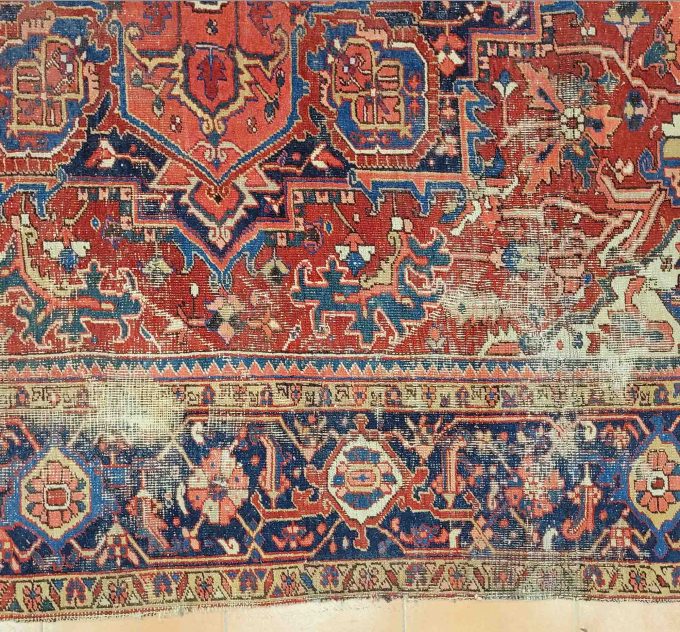 Los 774: Heriz, um 1900, 347 x 250 cm, Zustand D – Bild 3