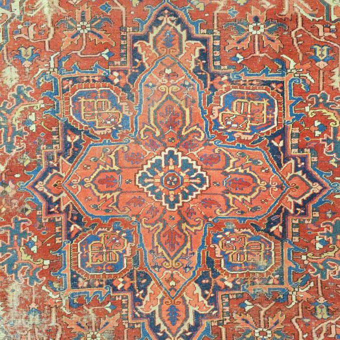 Los 774: Heriz, um 1900, 347 x 250 cm, Zustand D – Bild 5