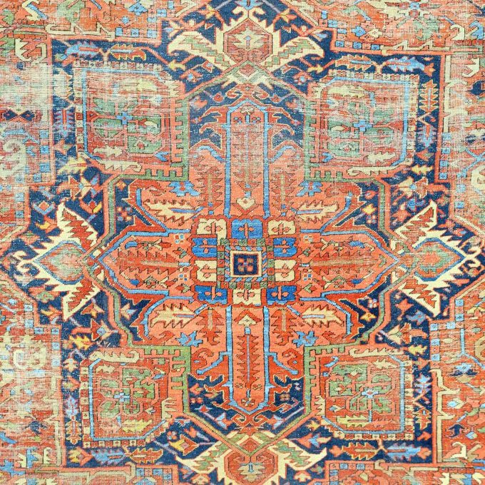 Los 778: Heriz, um 1900, 406 x 290 cm, Zustand D – Bild 3