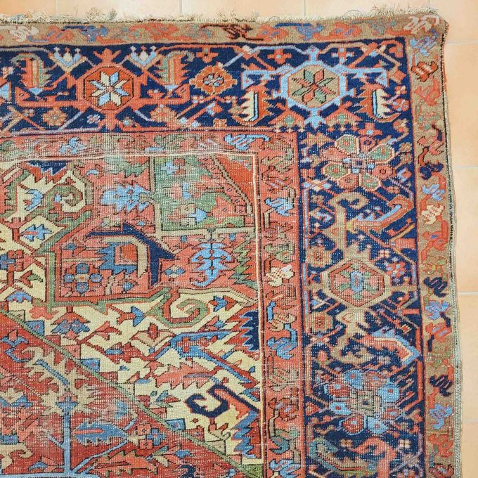 Los 778: Heriz, um 1900, 406 x 290 cm, Zustand D – Bild 4
