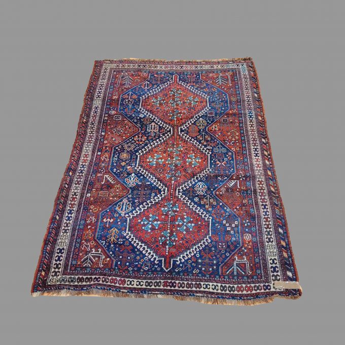 Los 794: Gashgai, um 1930, 260 x 170 cm, Zustand C