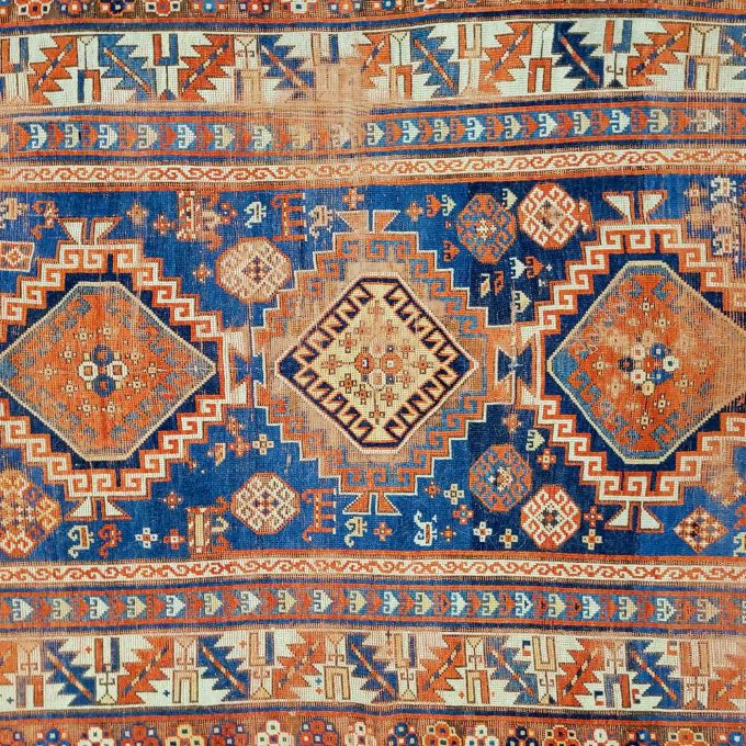 Los 799: Kazak, um 1900, 218 x 150 cm, Zustand D – Bild 3