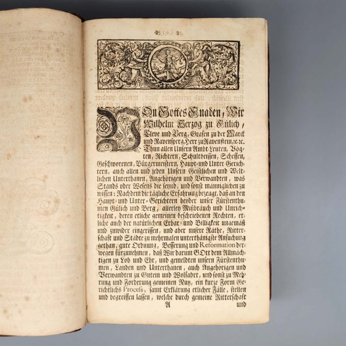 Los 8: Sammelband mit Rechtsordnungen unter Pfalzgraf Johann Wilhelm und Kurfürst Karl Theodor – Bild 2