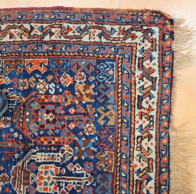 Los 800: Gashgai, um 1900, 217 x 148 cm, Zustand D – Bild 4
