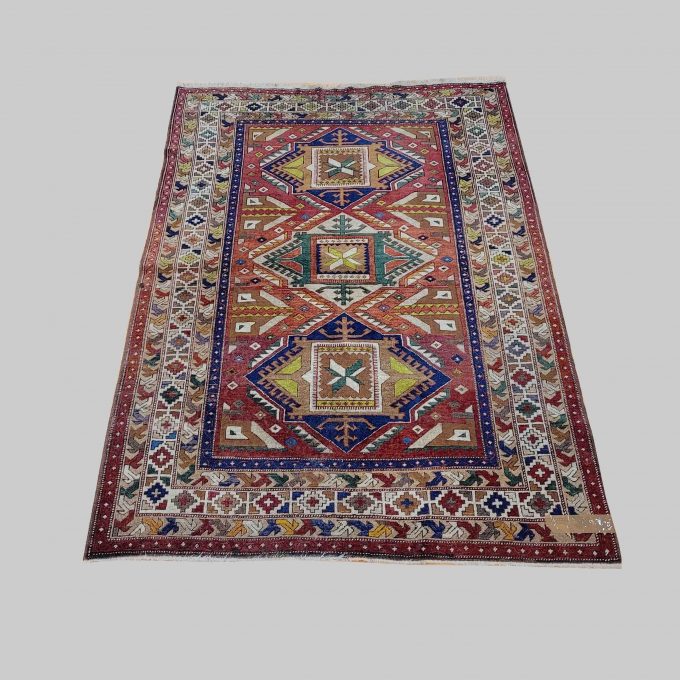 Los 803: Kazak, um 1950, 200 x 143 cm, Zustand B/C
