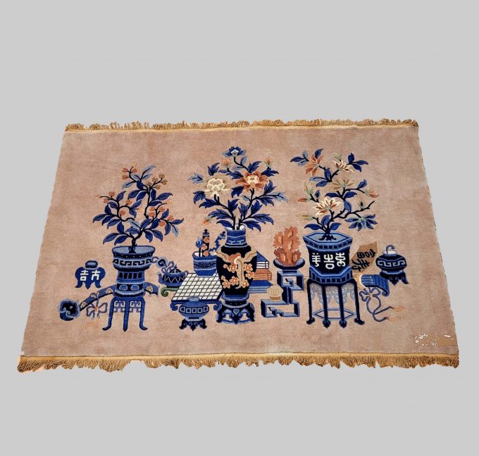 Los 811: Teppich China, 20. Jahrhundert, 132 x 182 cm, Zustand B