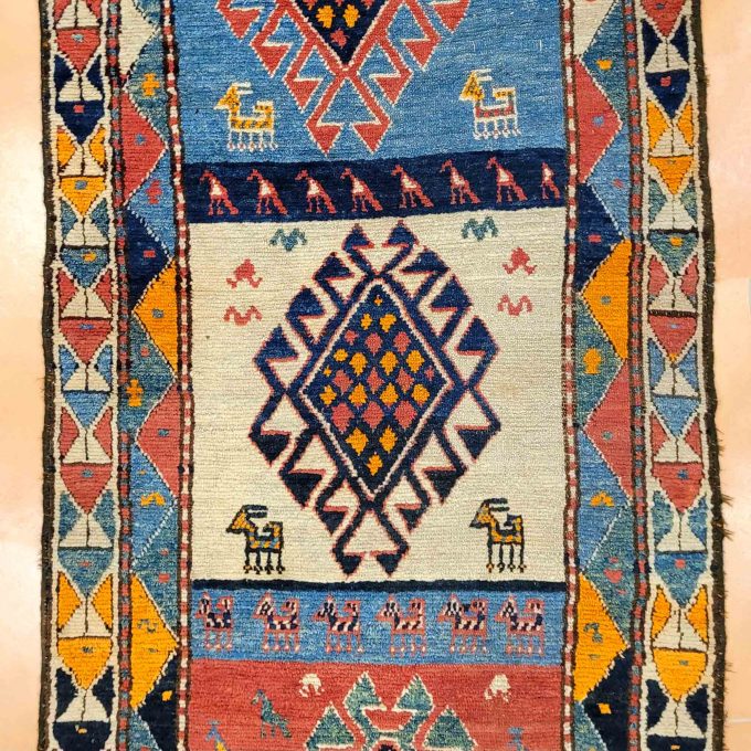Los 812: Kazak, um 1900, 350 x 91 cm, Zustand C – Bild 3