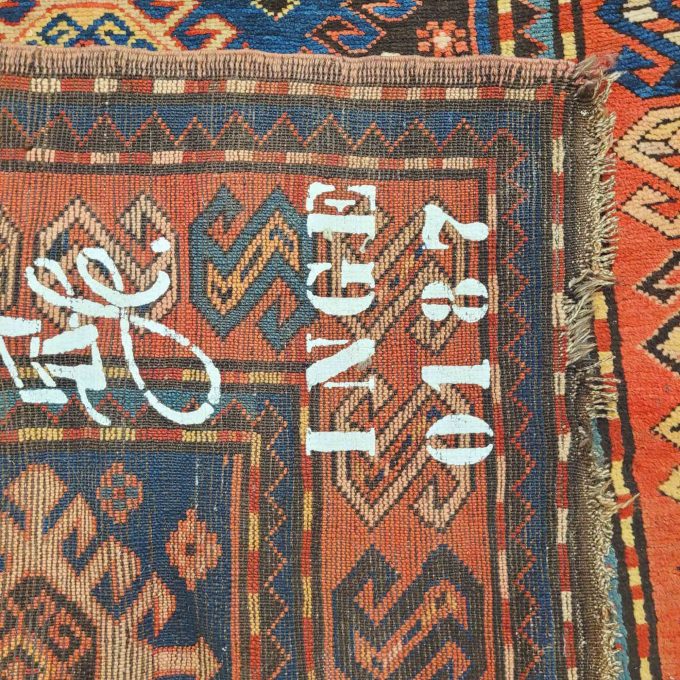Los 813: Kazak, um 1930, 298 x 115 cm, Zustand B/C – Bild 2