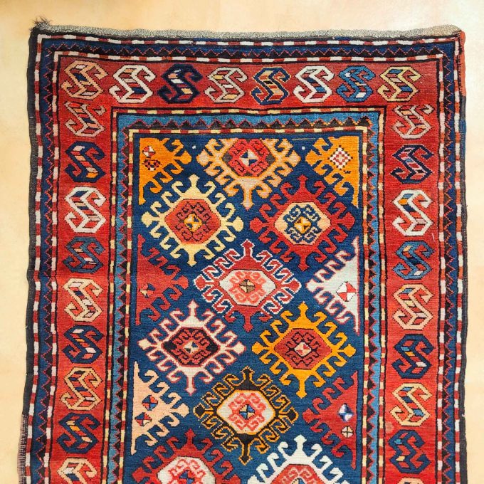 Los 813: Kazak, um 1930, 298 x 115 cm, Zustand B/C – Bild 3