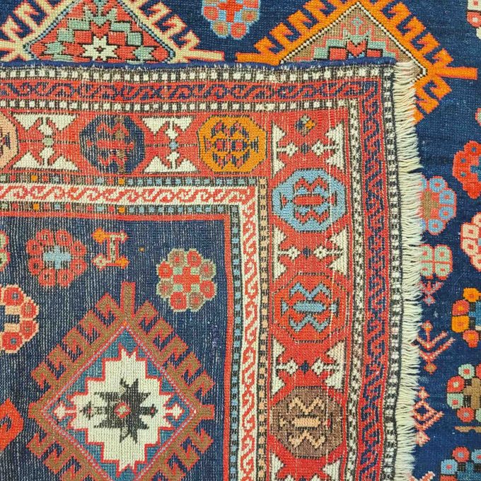 Los 815: Kazak, datiert 1312 (1894), 264 x 125 cm, Zustand C – Bild 2