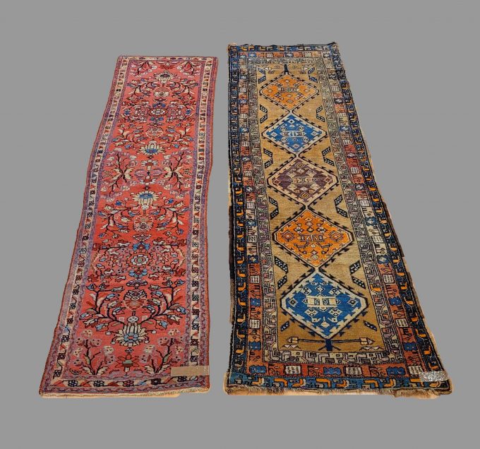 Los 817: Lilian und Kurdi, um 1930, 300 x 80 cm bzw. 310 x 95 cm, Zustand B/C