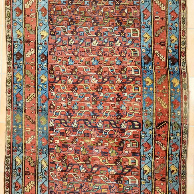 Los 822: Nordwest-Persien, um 1920, 367 x 116 cm, Zustand C/D – Bild 4