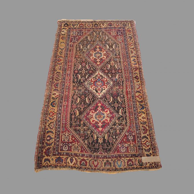 Los 823: Gasghai, datiert 1342, signiert, 220 x 117 cm, Zustand C/D