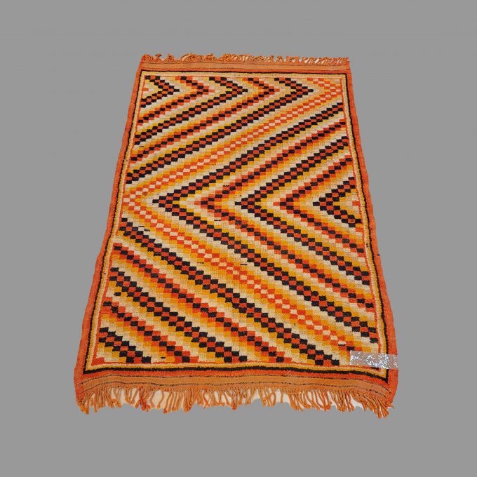 Los 835: Teppich Marokko, um 1950, 148 x 107 cm, Zustand B/C