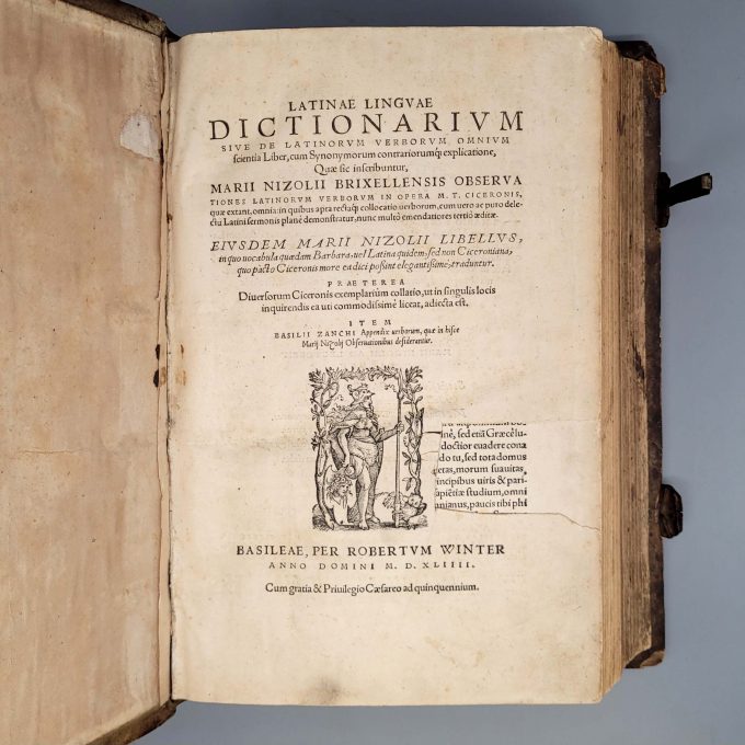 Los 9: NIZOLIO, Marius: Latinae linguae dictionarium