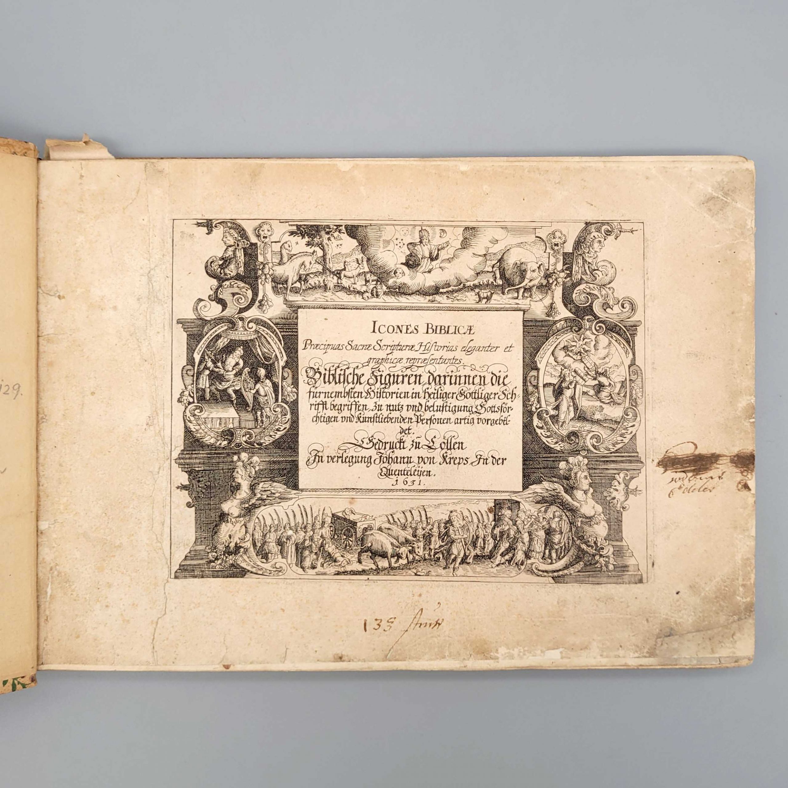 Los 1: Icones Biblicae - Biblische Figuren darinnen die fürnembsten Historien in heiliger Göttlicher Schrift begriffen…