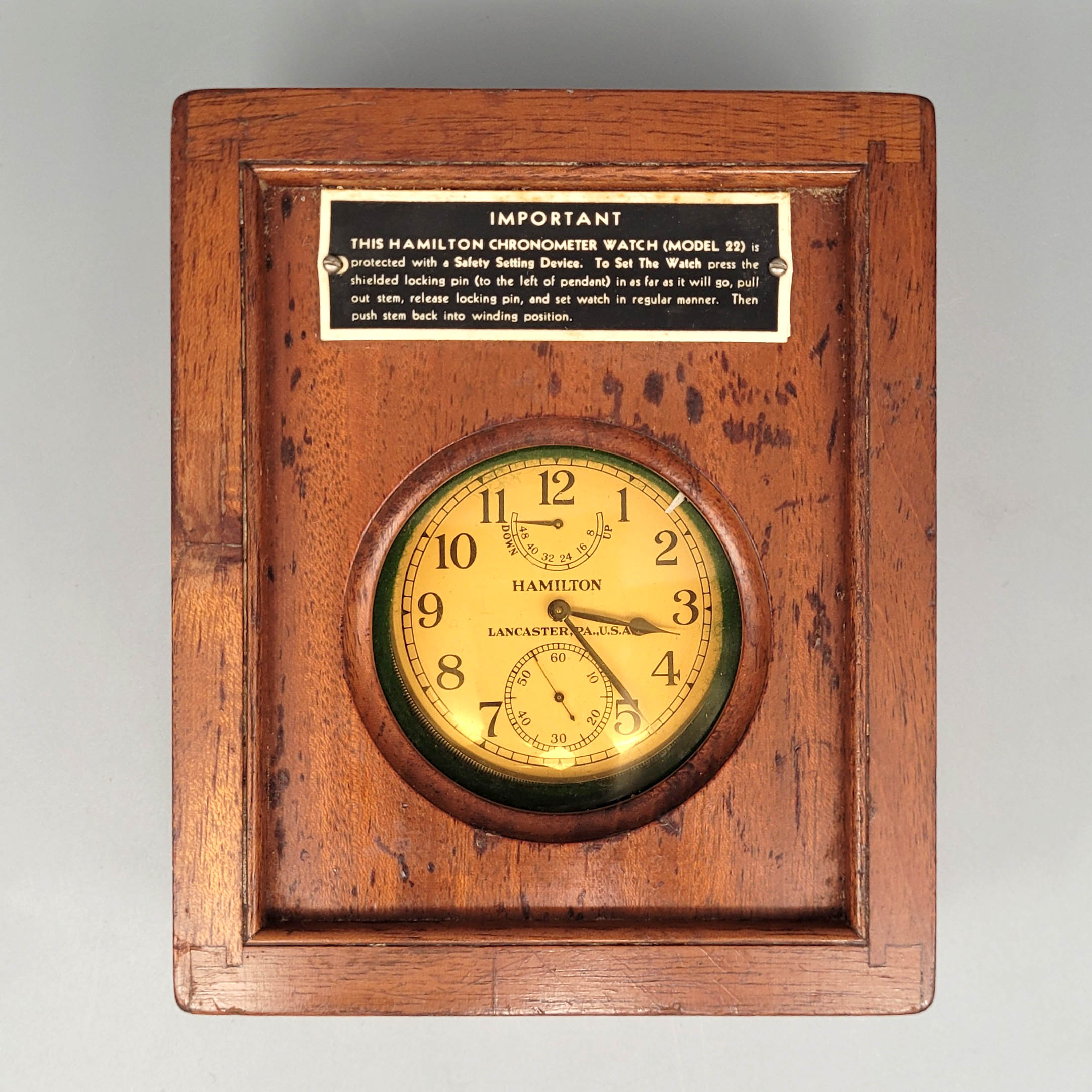 Los 425: Chronometer der U.S. Navy Hamilton Modell 22 – Bild 4